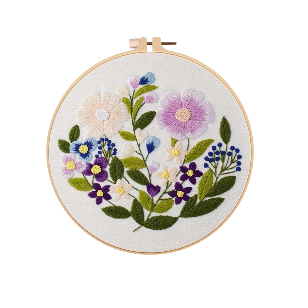 Kit de broderie DIY - Bouquet de fleurs