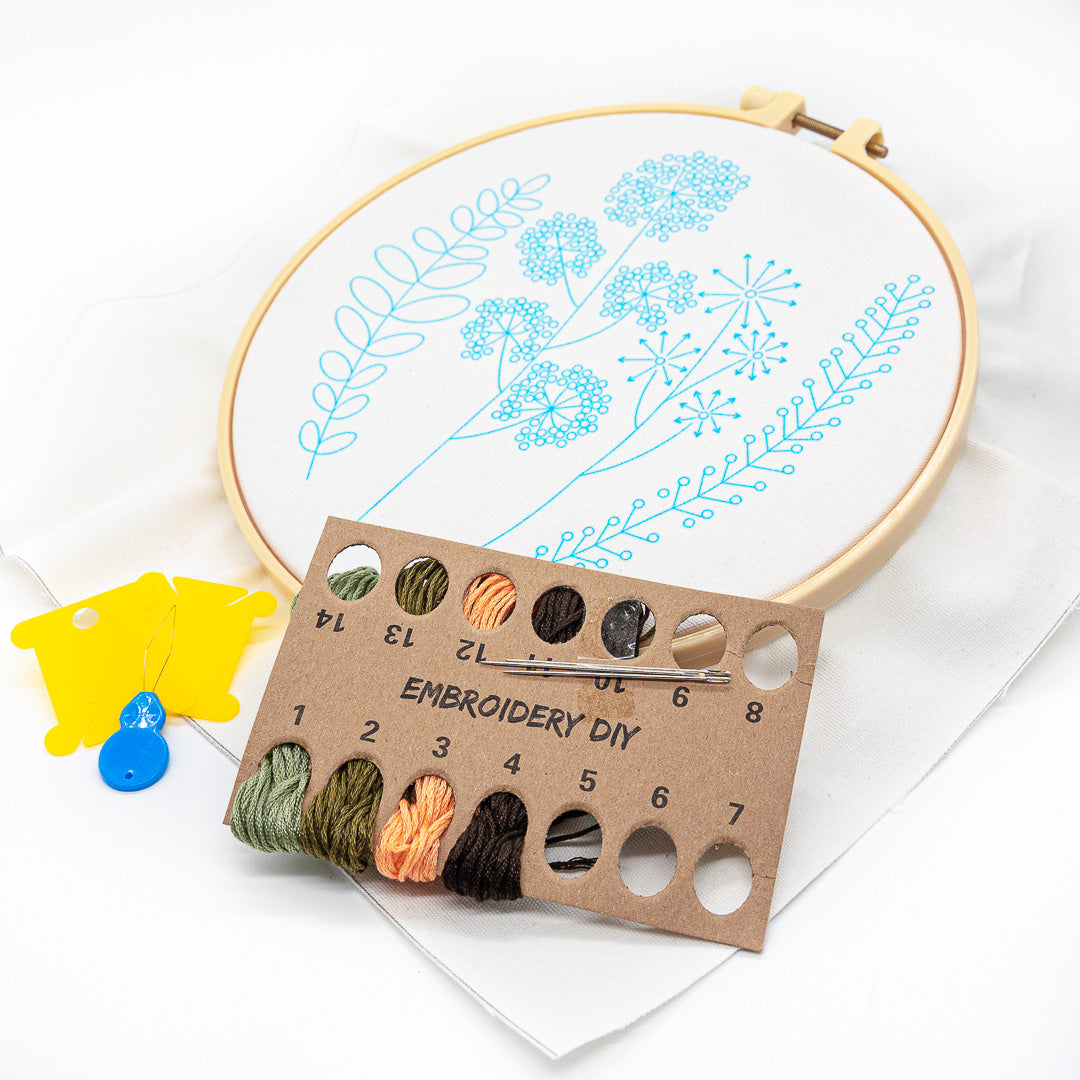 Kit de broderie DIY - Délicates marguerites