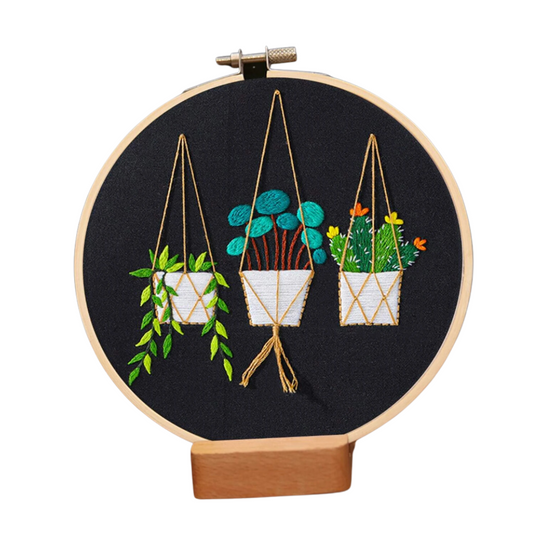 Kit de broderie DIY - Macramé noir